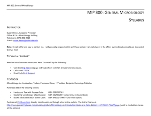 MIP 300: General Microbiology - CSU Online