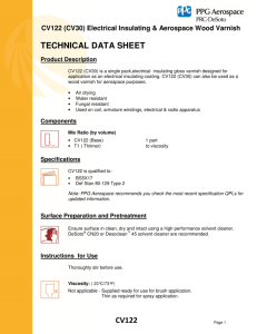 cv122 technical data sheet - PPG Industries