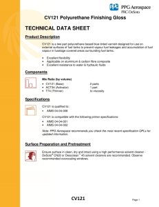 cv121 technical data sheet - PPG Industries