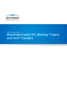 BlackHole Exploit Kit, Banking Trojans and ACH