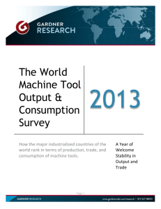 The World Machine Tool Output & Consumption Survey 2013