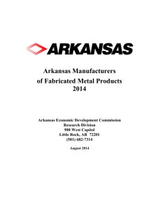 Arkansas Manufacturers of Fabricated Metal Products