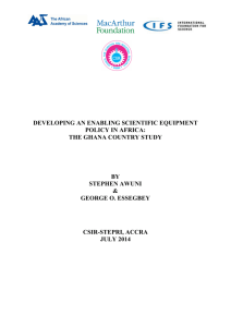 Ghana Country Study Report - International Foundation for