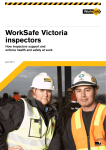 WorkSafe Victoria Inspectors (PDF 414kb)