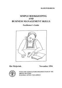 simple bookkeeping and business management