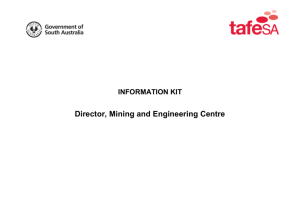 Director, Mining and Engineering Centre