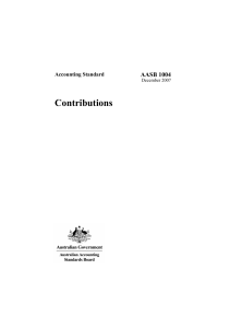 Contributions - Australian Accounting Standards Board