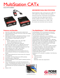 Datasheet --- MultiStation CATx