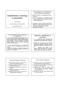 Psychiatric classification