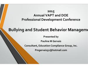 Bullying Presentation