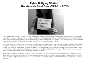 Cyber Bullying Stories: The Amanda Todd Case (1996
