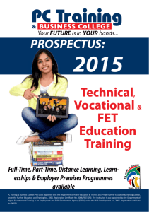 Technical, Vocational & FET Education Training