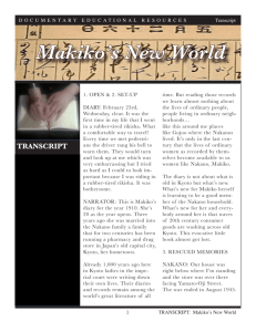 Makiko's New World - Documentary Educational Resources