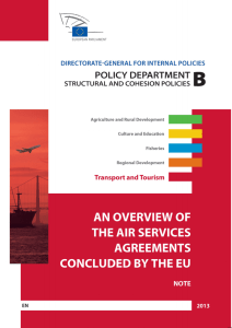 Overview of the air services agreement concluded by the EU