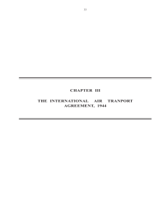 The International Air Transport Agreement, 1944