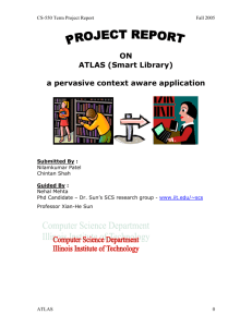 ON ATLAS (Smart Library) a pervasive context aware application