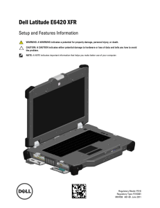 XFR D630 Service Manual