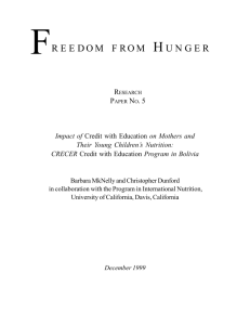 English - Freedom from Hunger