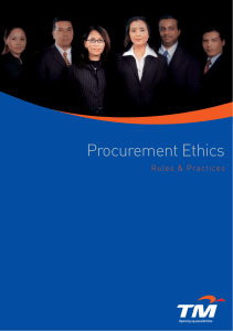 Procurement Ethics