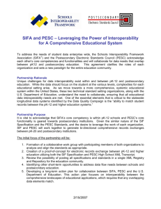 SIFA and PESC – Leveraging the Power of Interoperability for A
