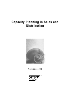 Capacity Planning in Sales and Distribution
