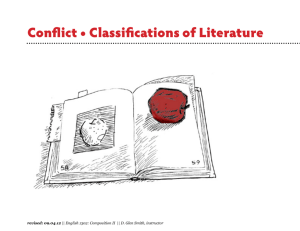 Conflict • Classifications of Literature