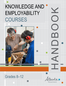 Knowledge and Employability courses handbook