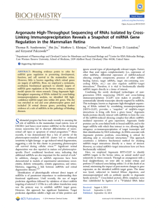 Argonaute High-Throughput Sequencing of RNAs Isolated by Cross