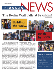 The Berlin Wall Falls at Franklin!