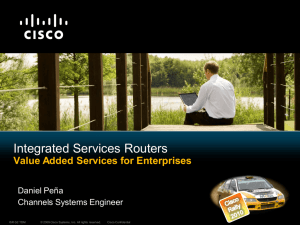 ISR-G2 - MCO Cisco Partner Community