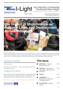 The Impact of Microfinance on People's Lives and Development