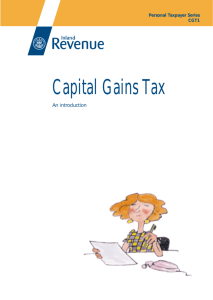 CGT1 - Capital Gains Tax, an introduction