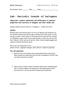 Periodic trends of halogens -...Lab