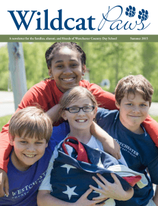 Wildcat Paws, Summer 2015 - Westchester Country Day School