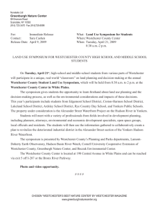 Land Use Symposium for Westchester County High School and