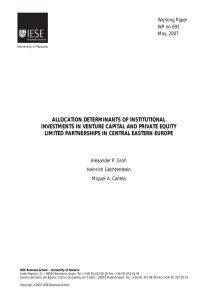 allocation determinants of institutional investments in venture capital