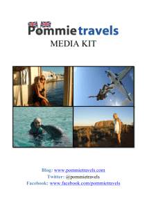 media kit - Pommie Travels