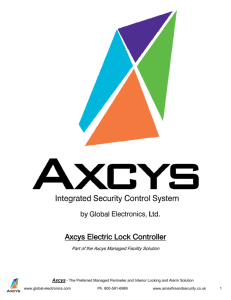 Axcys Building And Unit Locking System