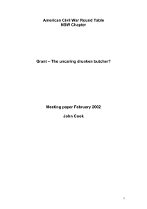 Meeting paper Feb 2002 - Grant – the uncaring drunken butcher?