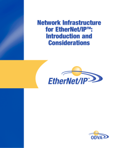 Network Infrastructure for EtherNet/IP