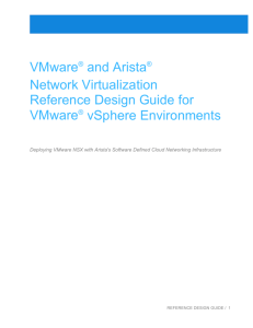VMware and Arista Network Virtualization Reference Design Guide