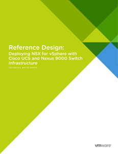 Reference Design: Deploying NSX for vSphere with Cisco