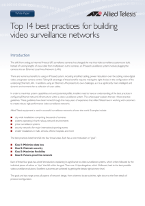 Top 14 best practices for building video surveillance networks