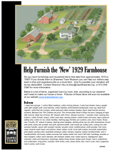 Help Furnish the 'New' 1929 Farmhouse