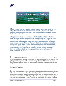 Introduction to Vortex Selling - Sales Performance Consultants