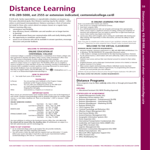 CE F07 Distance Learn