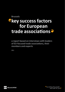 key success factors for European trade associations