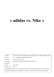 « adidas vs. Nike »
