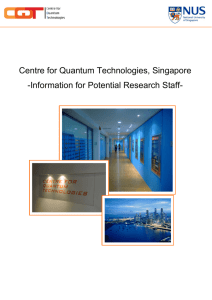 Potential Research Staff - Centre for Quantum Technologies