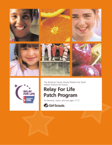 Relay For Life Patch Program - Girl Scout Council